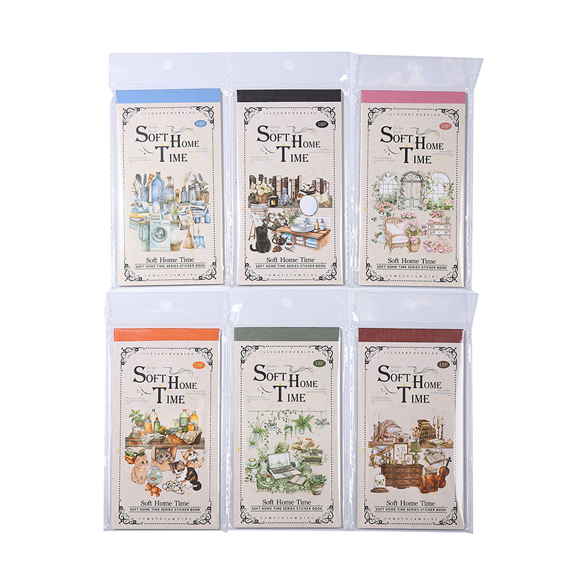 Soft House Time Series Hand Account Diy Decorative Sticker photo 4