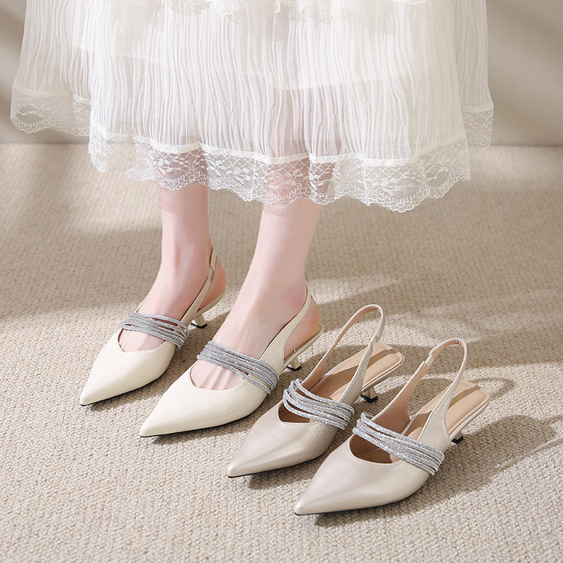 Elegant Rhinestone Stiletto Peep-toe Sandals photo 2