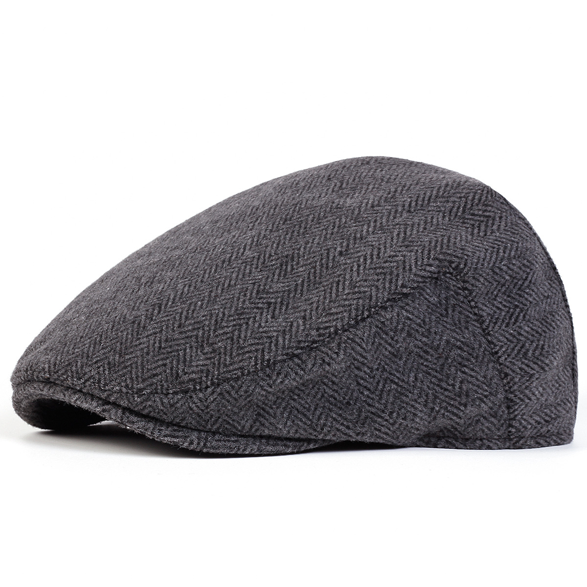 Simple Striped Beret Men's Casual Hat Painter's Cap photo 5