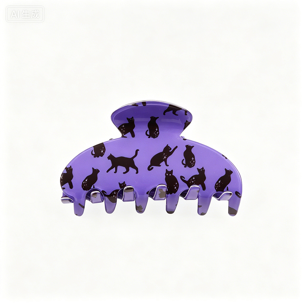 Halloween Pumpkin-print Hair Accessory Hair Clip photo 2