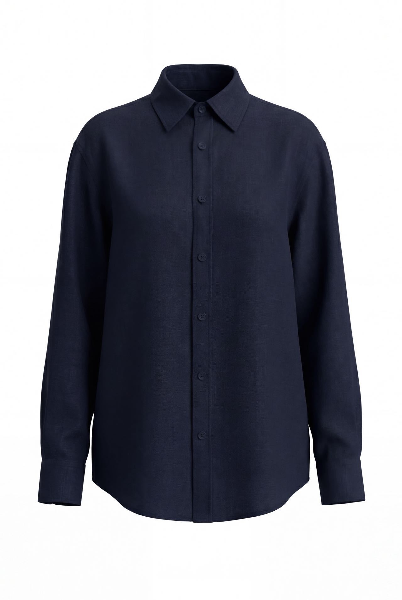 Loose-fitting Breathable Classic Basic Versatile Vintage Shirt photo 4