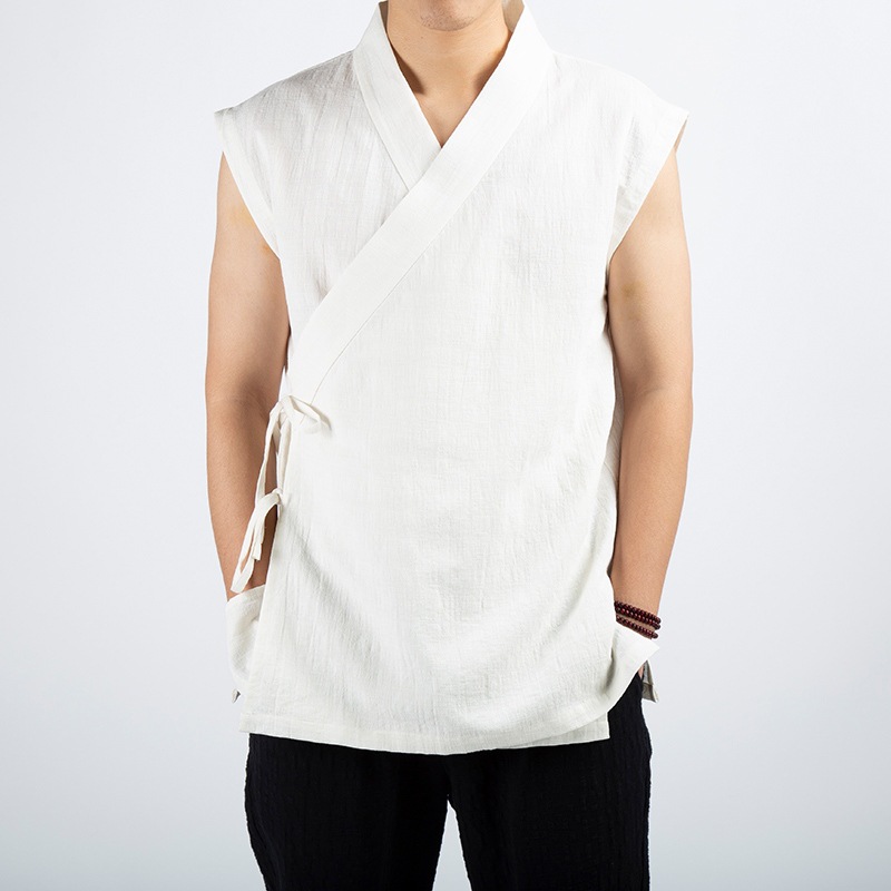 Solid-color Men's Trendy Casual Short-sleeved Shirt photo 2