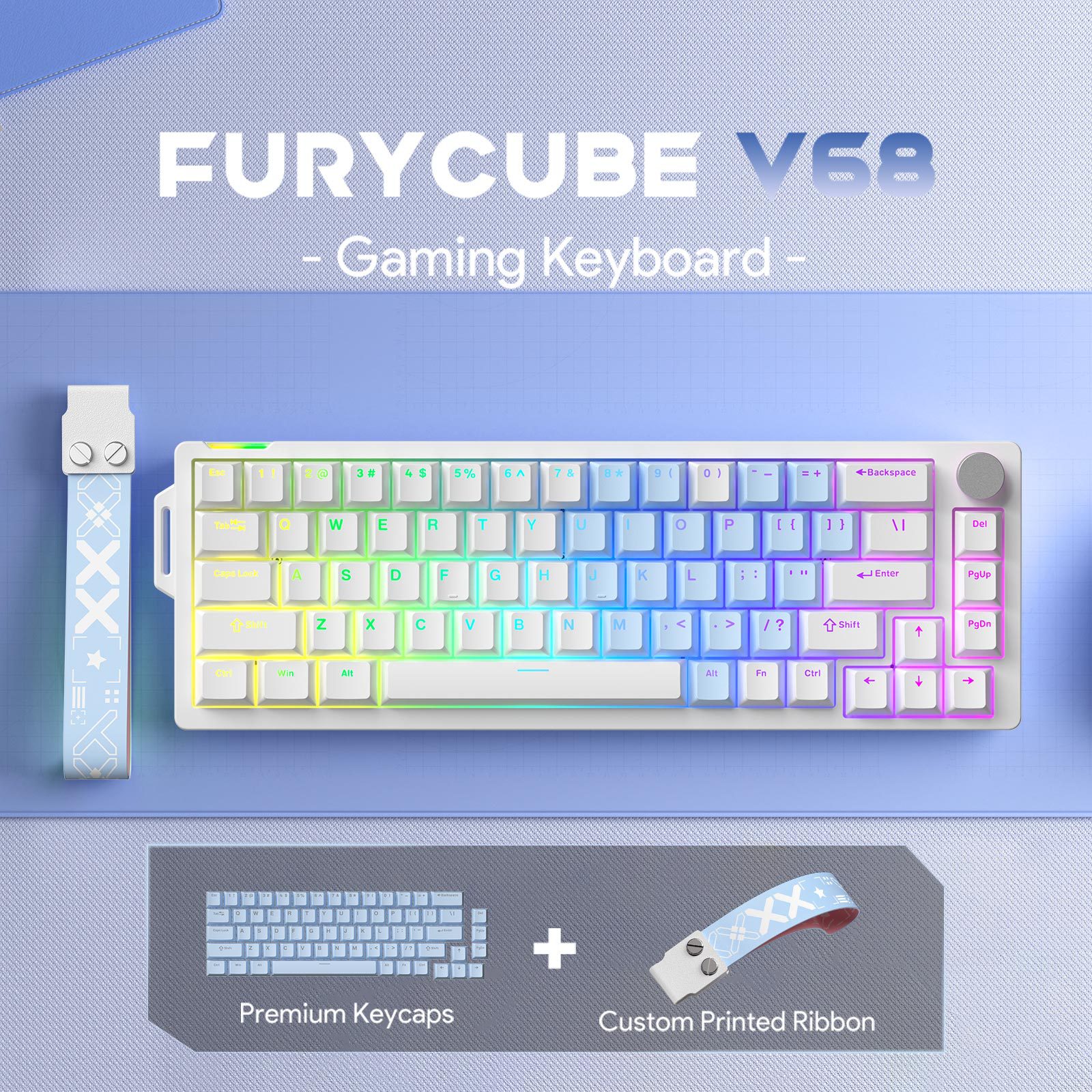 FURYCUBE V68 Wired Mechanical Keyboard photo 7