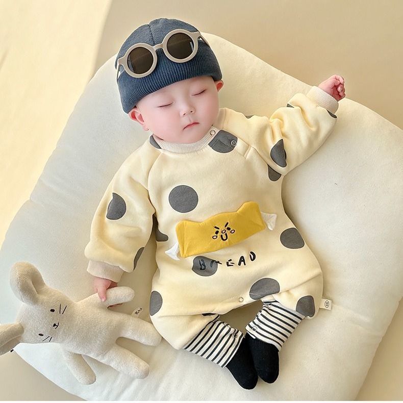 Baby Spring And Autumn Onesie Newborn Long-sleeve Romper photo 6