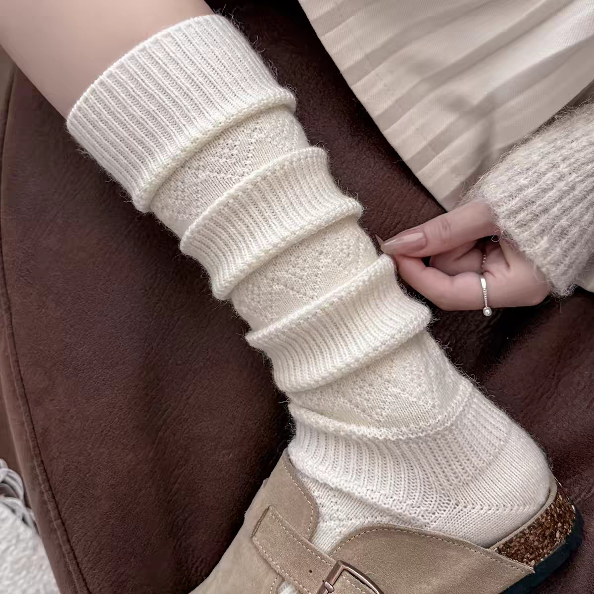 Women's Thickened Wool Ankle Socks For Fall And Winter photo 7