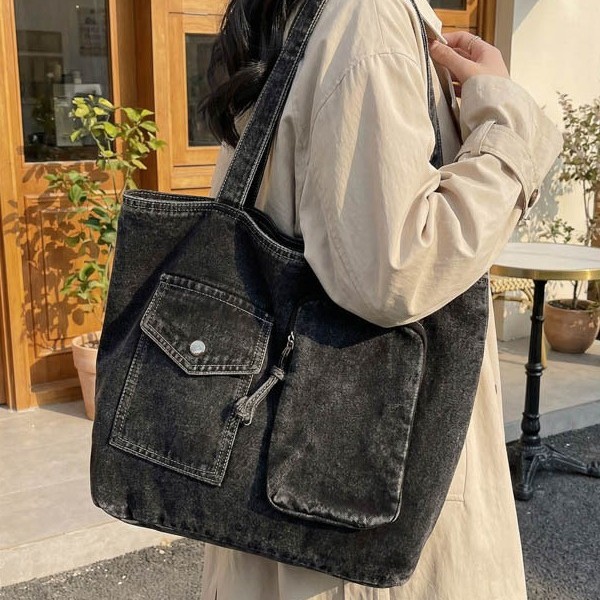 Denim Large-capacity Versatile Casual Shoulder Crossbody Bag photo 2