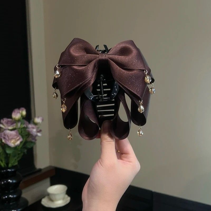 Multi-layer Butterfly Hair Clips With A Sparkling Bow photo 3