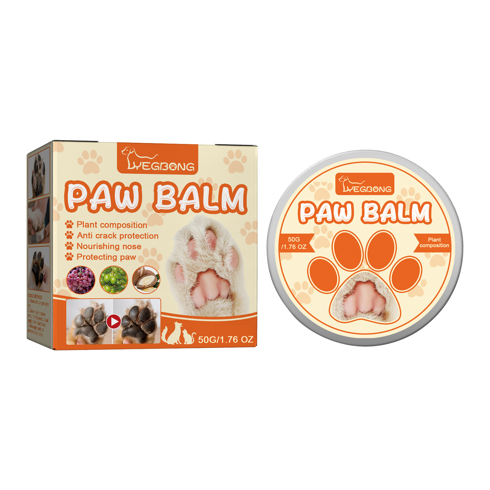 Anti-chapping, Moisturizing Pet Paw Balm photo 3