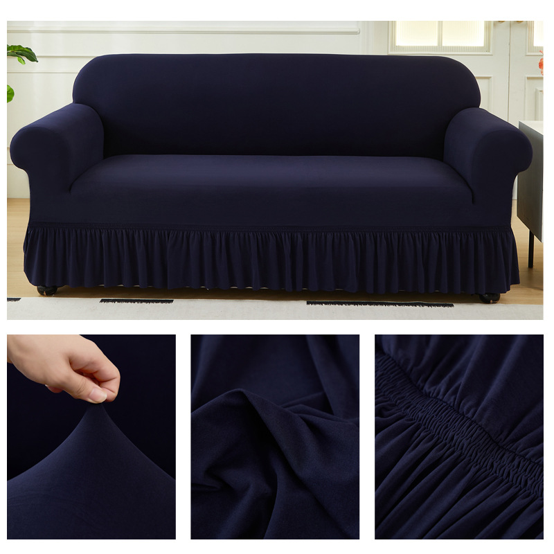 All-inclusive Four-season Fully Covering Elastic Milk Silk Sofa Cover photo 3
