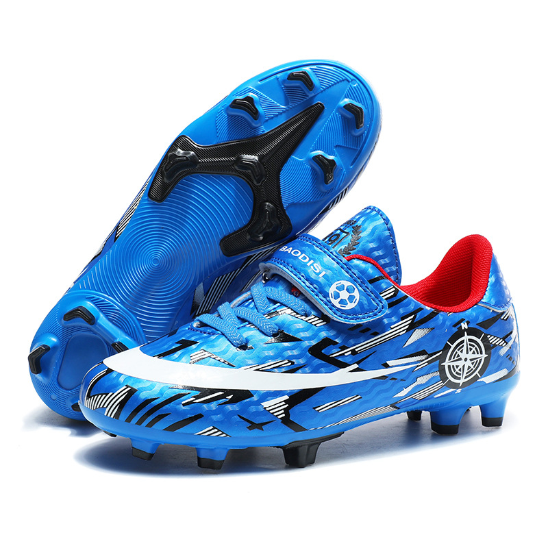 Children's Football Shoes Velcro Spike Sports photo 3