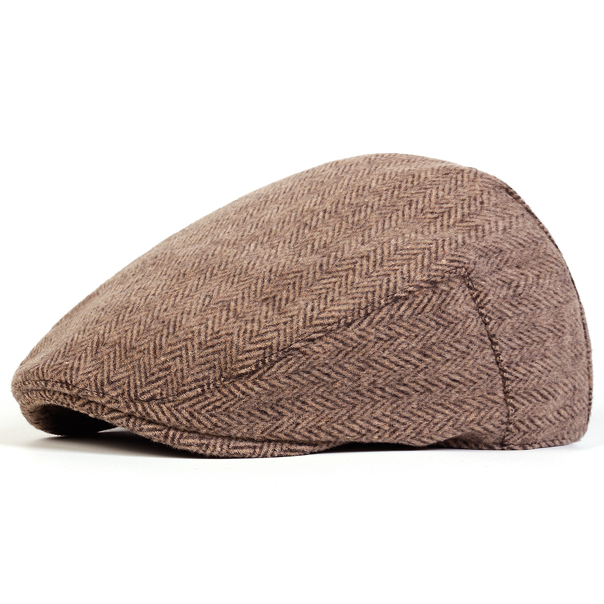 Simple Striped Beret Men's Casual Hat Painter's Cap photo 4