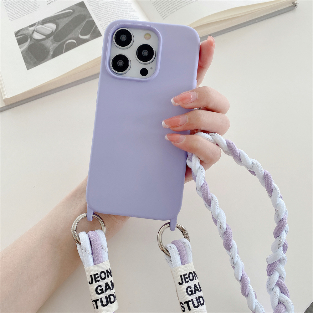 Back Woven Cross-body Lanyard Backer-card Accessories Phone Case photo 3