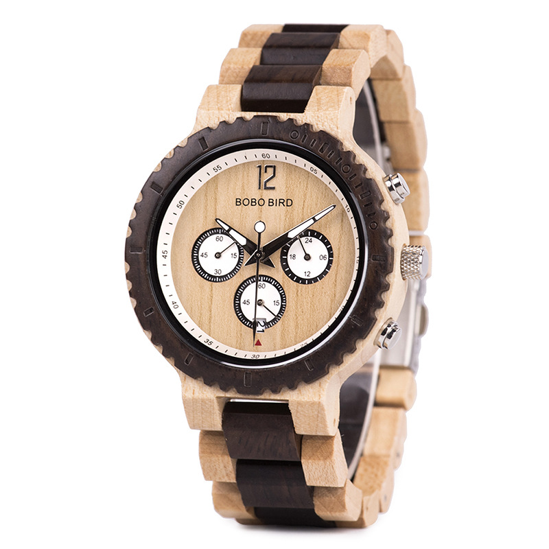 R08 Classic Wooden Analog Quartz Watch photo 4