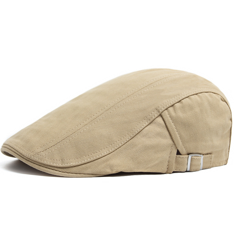 Men's Classic Solid-Color Casual Mens Beret photo 4