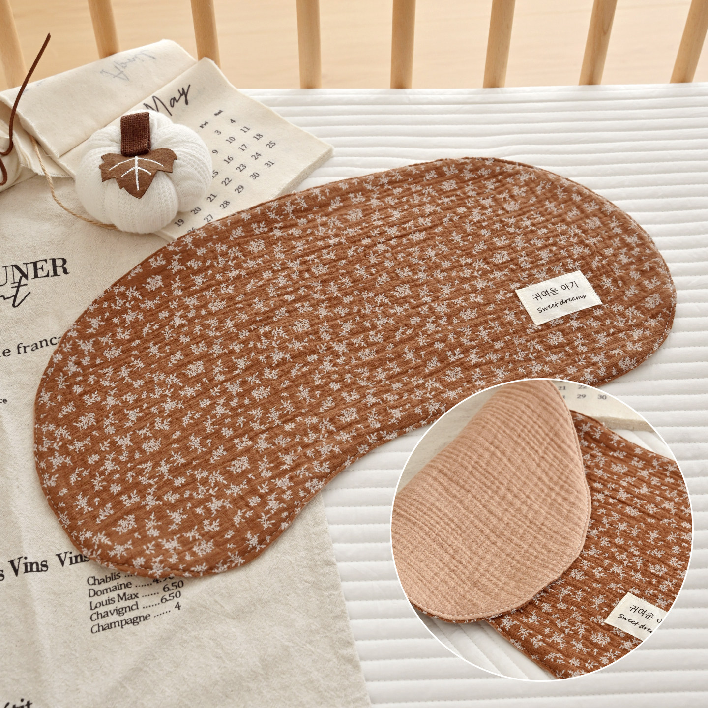 Baby Six-layer Gauze Burp Cloth Pure Cotton Shoulder Pad photo 6