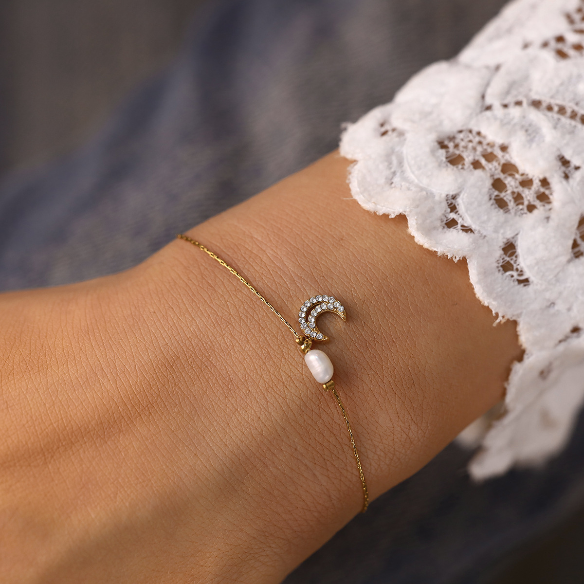 Instagram-style Natural Freshwater Pearl Bracelet For Women photo 3