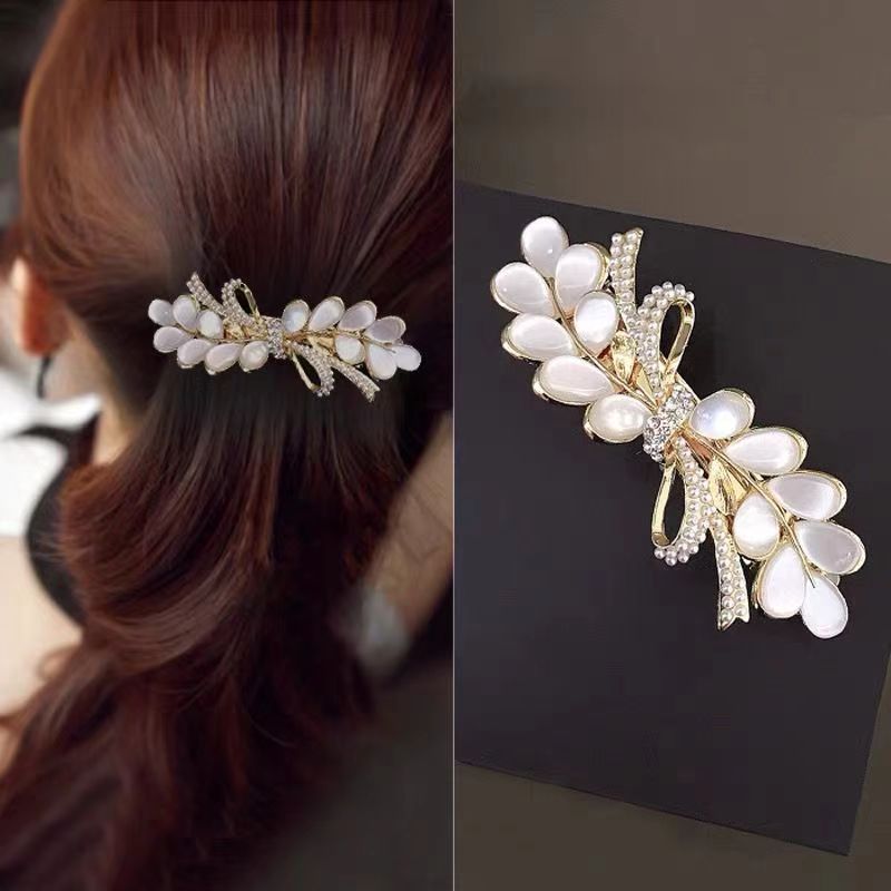 Korean-style Large And Small Spring Clips With Rhinestones photo 3