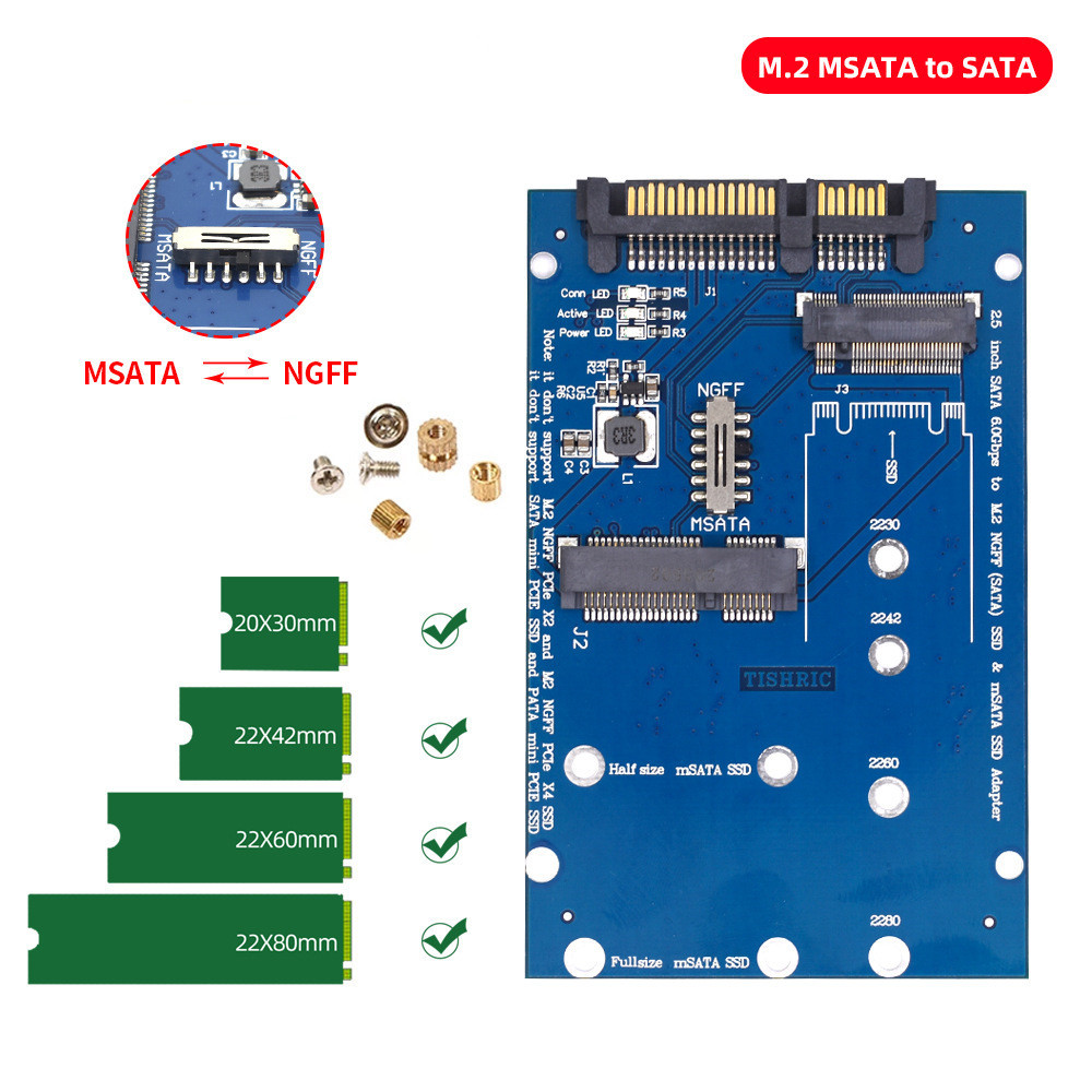 SATA3 To M2 NGFF MSATA SSD Conversion Card Adapter Card Switchboard photo 5