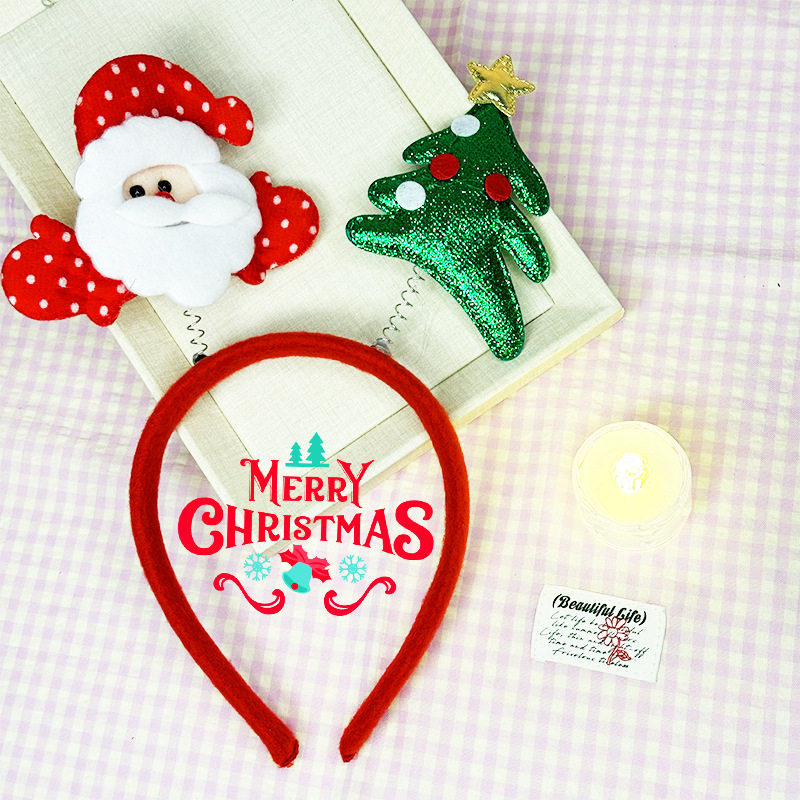 Christmas Tree Headband Women's Cute Bow Hair Accessory photo 8