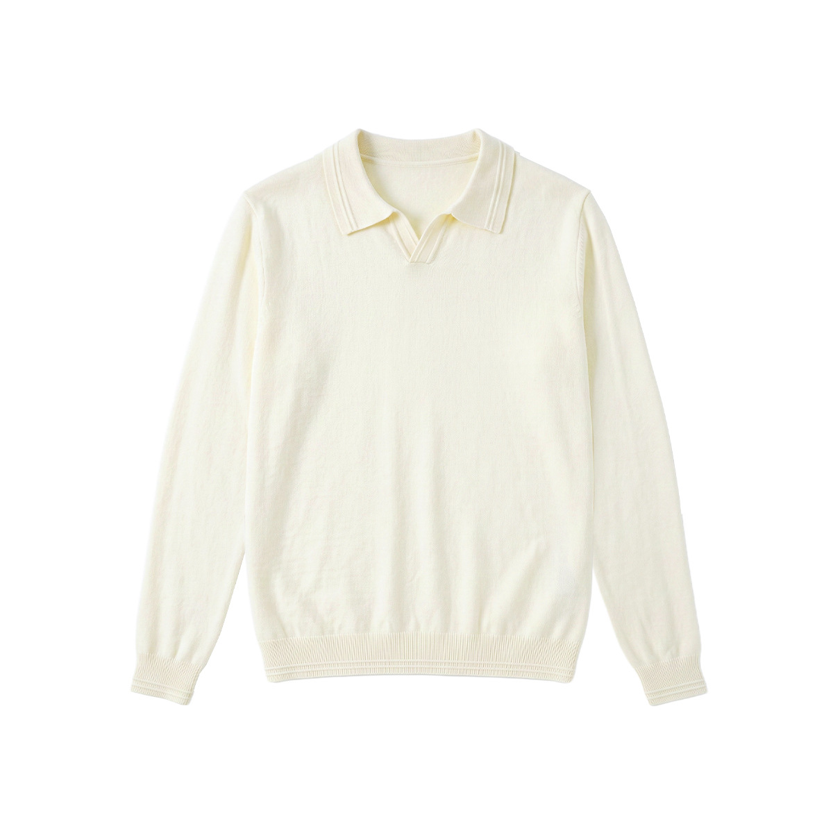 Mens Knitted Sweater High-End Long-Sleeve Top photo 2