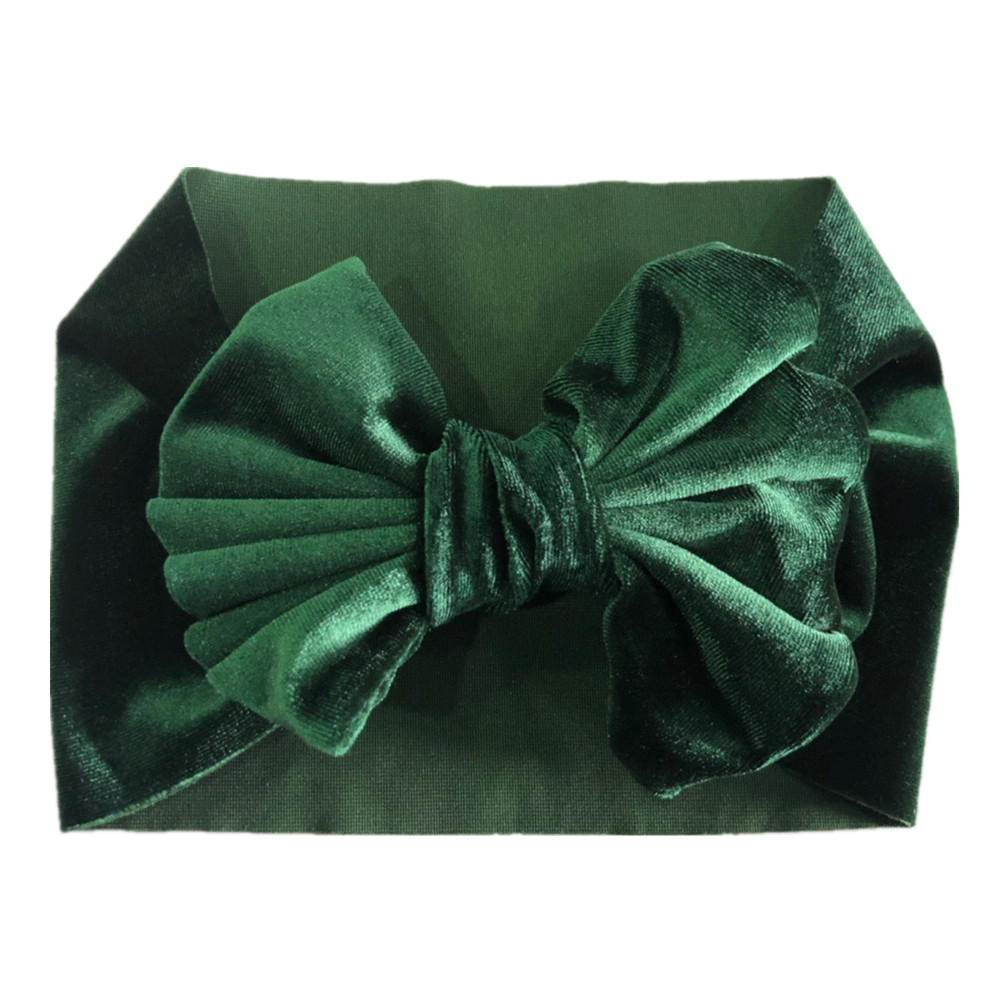 Childrens Multi-color Festive Velvet Headband With Stretchy Hair Accessory photo 6