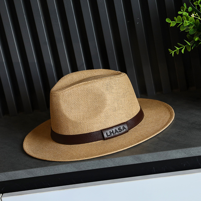 British-style Straw Sun Hat For Men Perfect For The Beach photo 4