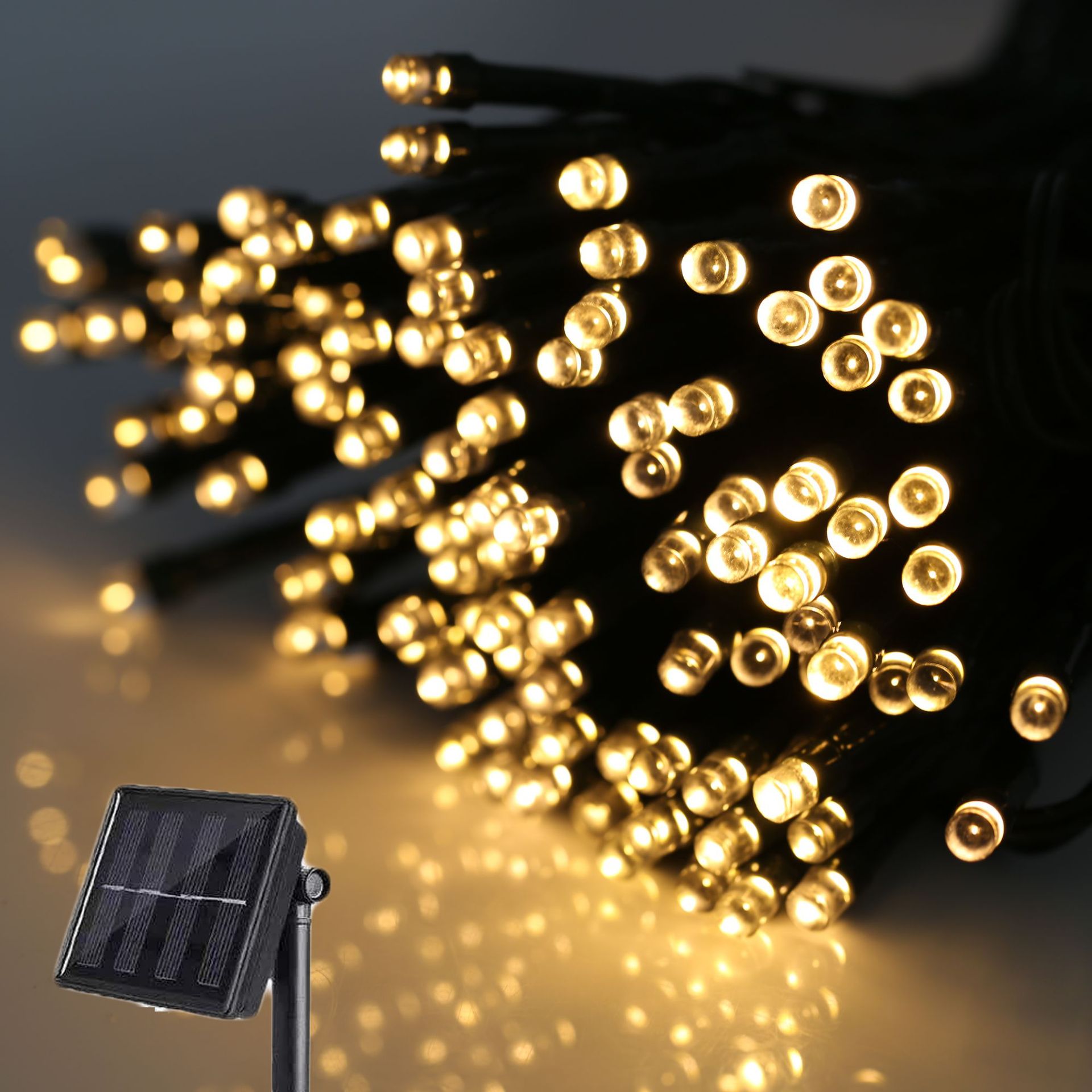 Solar Outdoor LED Color Light String Outdoor Rainproof photo 1