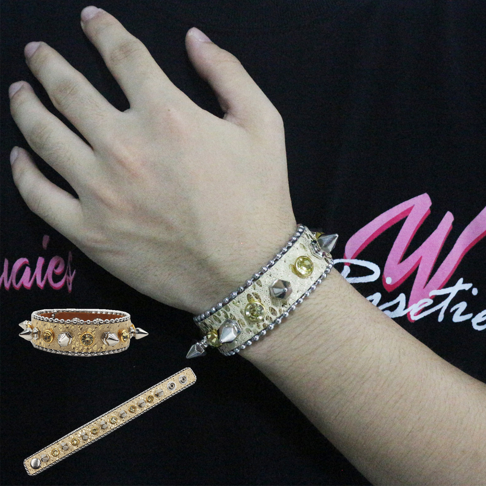 Womens Fashionable Pointed Rivet Bracelet photo 3