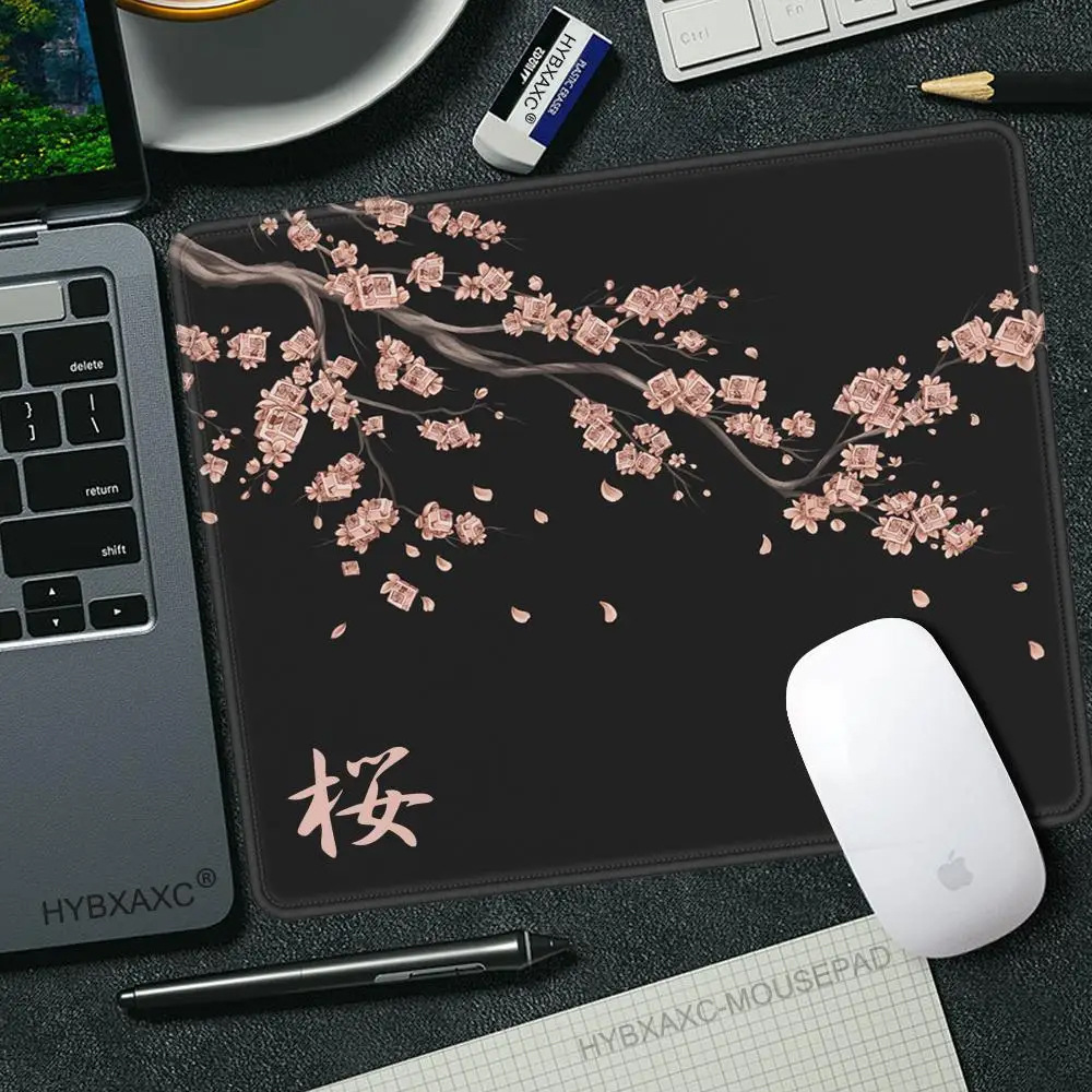 Gaming Mouse Pad Gaming Desk Cherry Blossoms photo 3