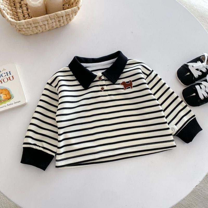 Children's Turn-down Collar Shirt Boys' Long-sleeve Top photo 2