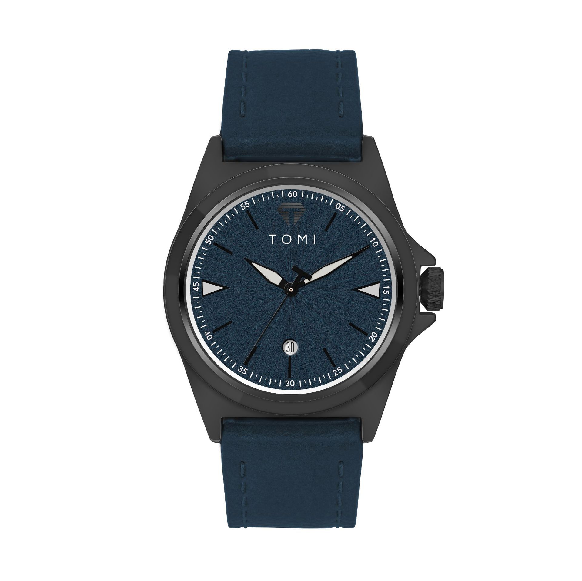 Waterproof Fashionable Leather-Strap Quartz Mens Watch For Students photo 5