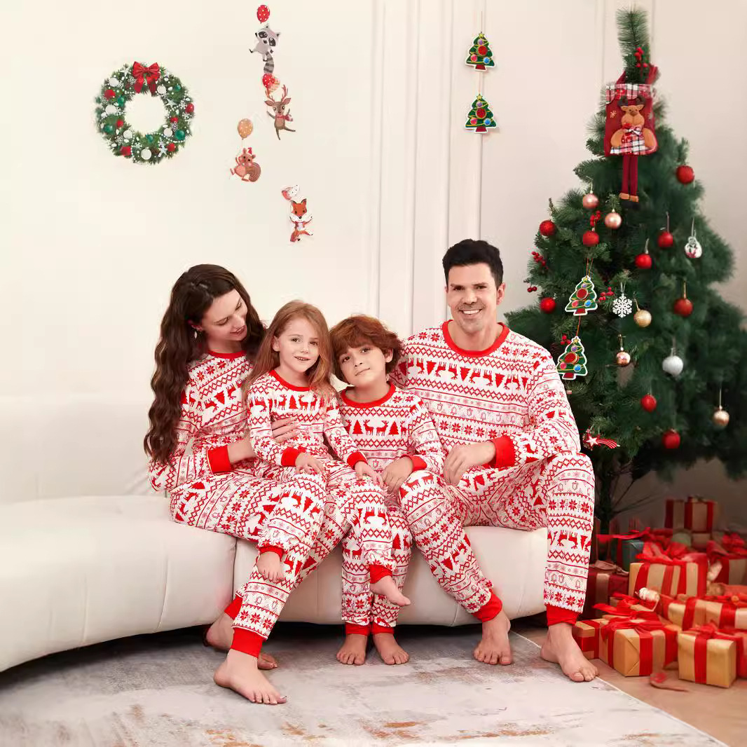 New Autumn Winter European And American Style Loungewear Pajama Set photo 1