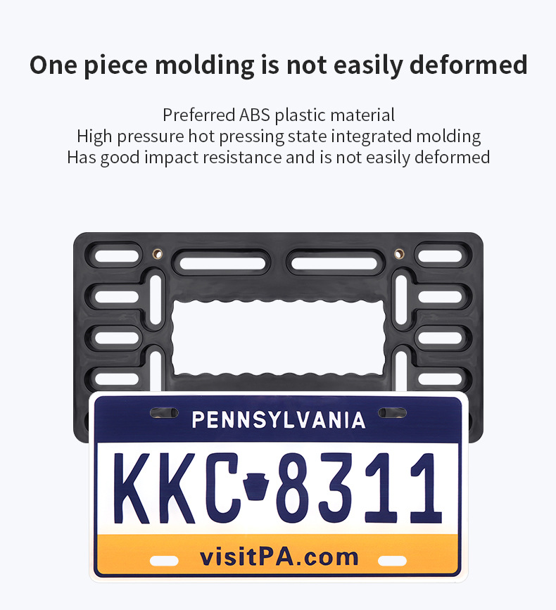 Car License Plate Frame Plastic Base photo 5