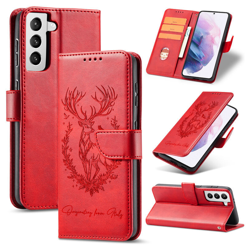 Deer-print Leather Case Phone Protector photo 6