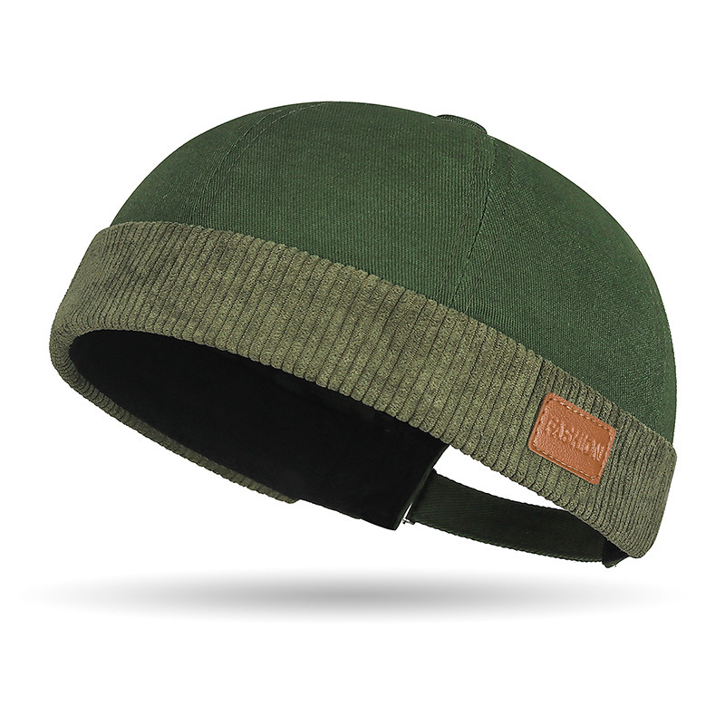 Color-block Patchwork Corduroy Casual Cap photo 3