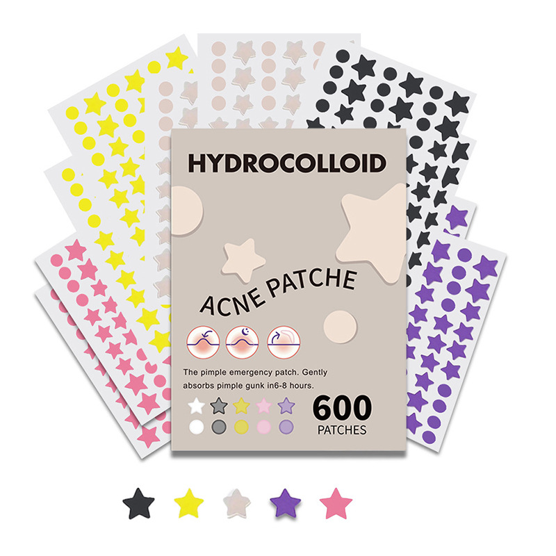 600-piece Large-size Star Stickers With Water-based Adhesive photo 1