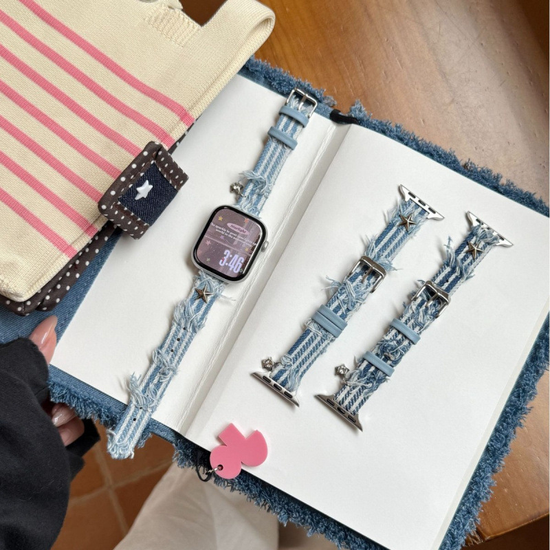 Slim Tassel Denim Watch Strap photo 1
