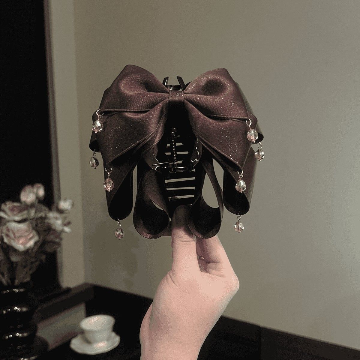 Multi-layer Butterfly Hair Clips With A Sparkling Bow photo 4