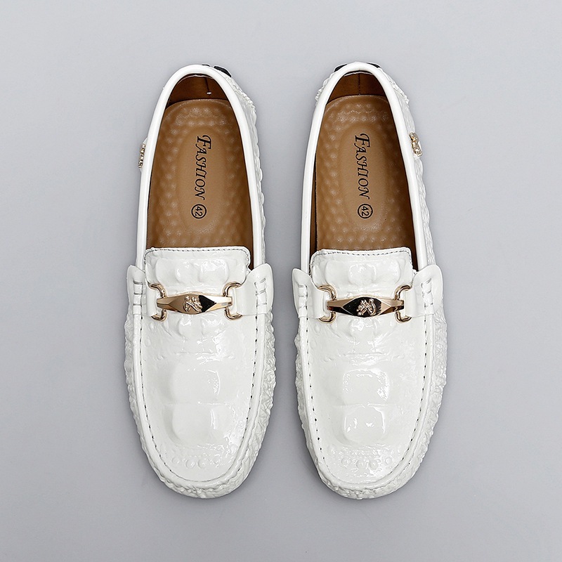 Autumn Crocodil Pattern Slip On Loafers photo 5