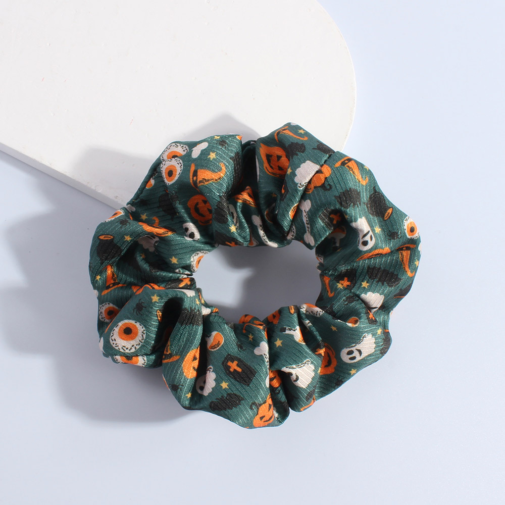 Skull-pattern Fabric Hair Tie Festive Womens Hair Accessory Versatile And Easy To Match photo 8