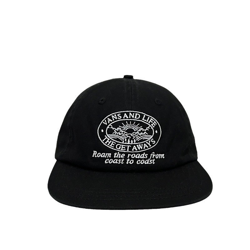 Korean Niche Letter Embroidery Simple Solid-color Vintage Street-style Baseball Cap photo 8