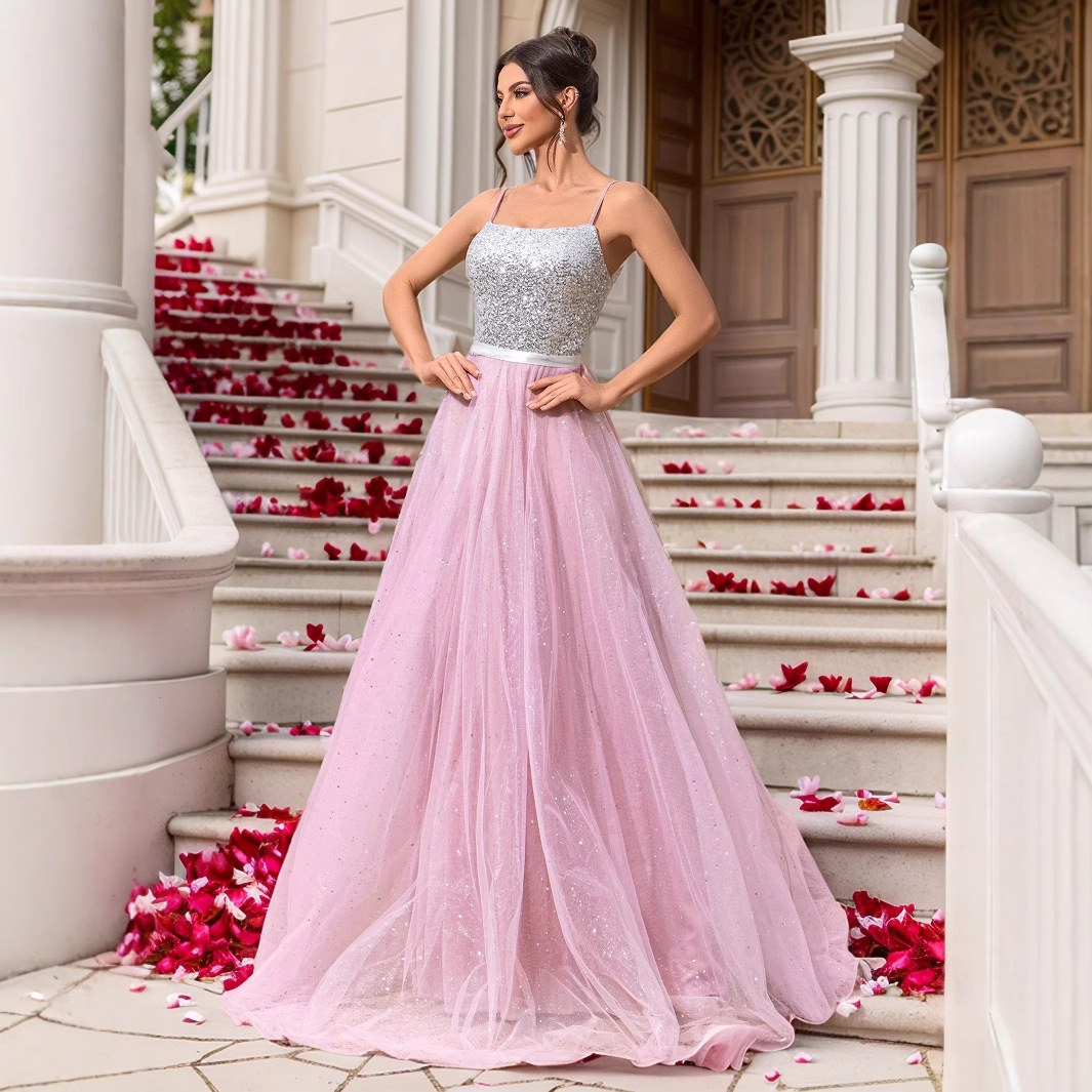 Wedding Dress With Sequins Evening Gown photo 4