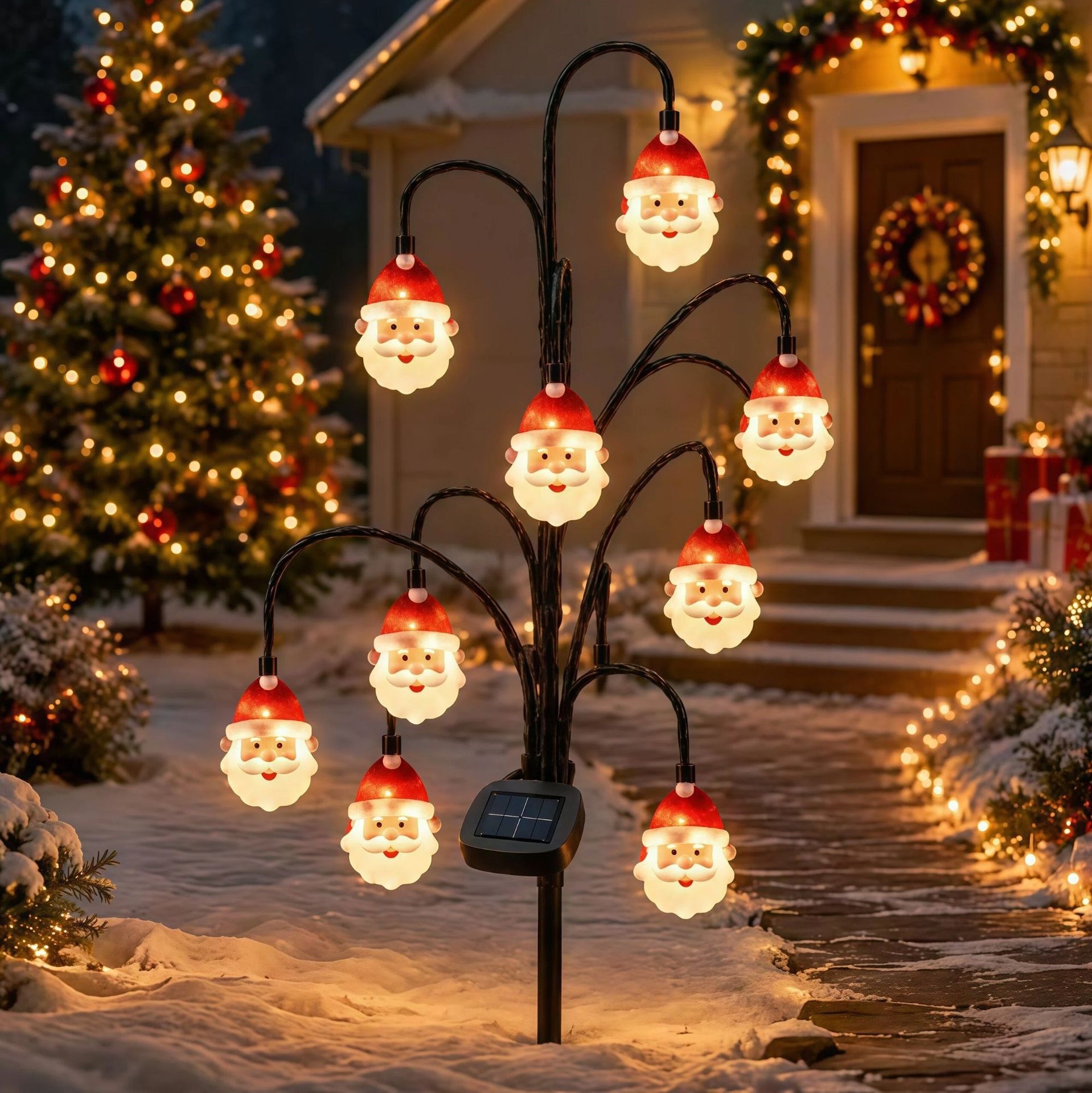 Christmas Outdoor Courtyard Solar-powered Decorative Tree Lights photo 2