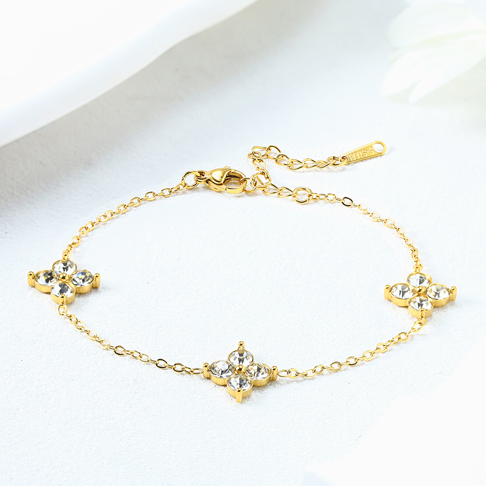 French Babys Breath Bracelet Necklace And Earrings Set photo 8