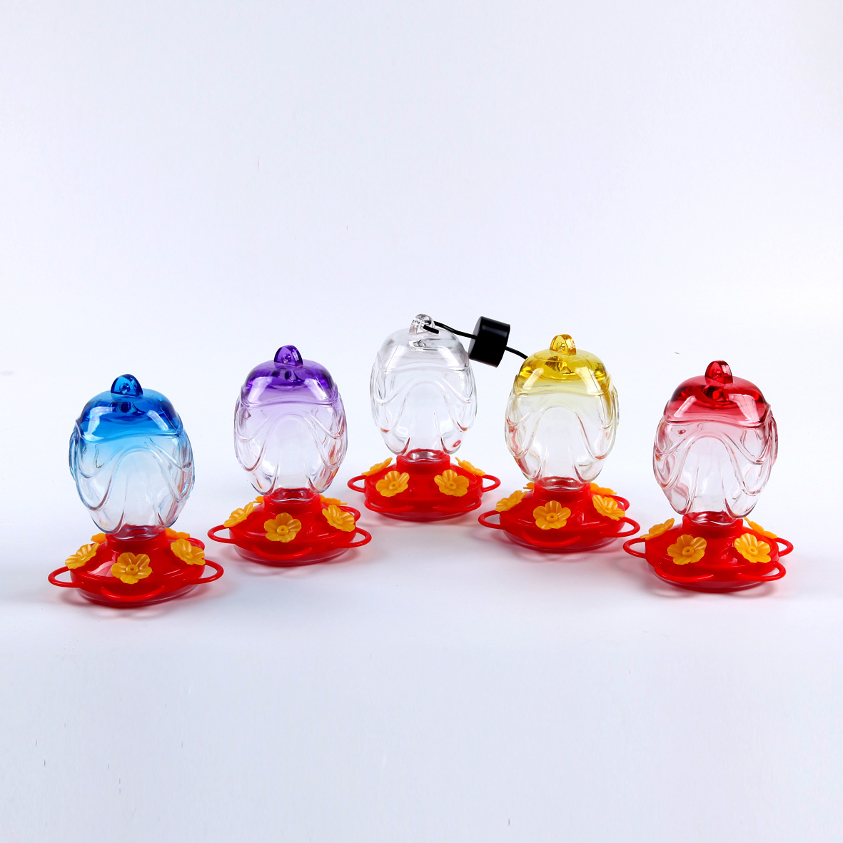 Painted Glass Feeder Glass Garden Decoration photo 1