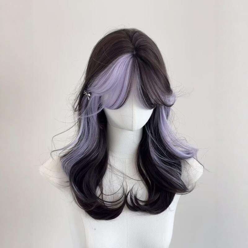 Womens Long Wig Summer Thin Style With Ombre Highlights photo 2