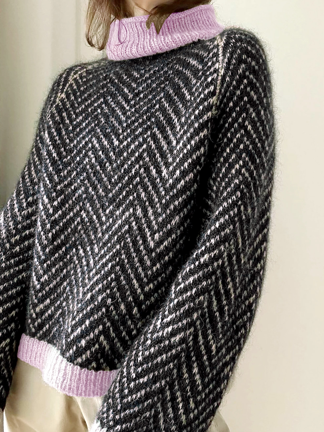 Women's Turtleneck Long-sleeve Knit Sweater photo 4