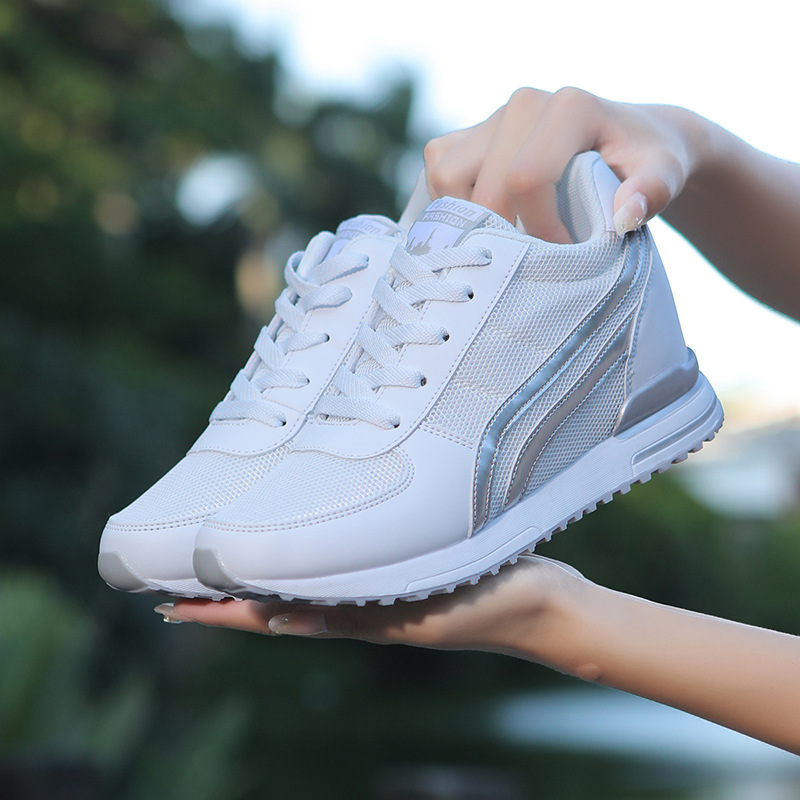 Mesh Breathable Height Increasing Insole Casual Sneaker photo 2