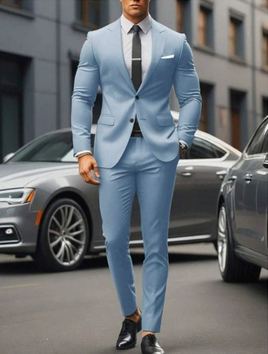 New Mens Casual Suit With Double-breasted Design photo 4