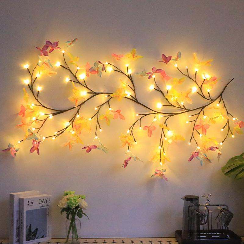 LED Rattan Lamp Christmas Indoor Wall Decoration Simulation Branch Light photo 5